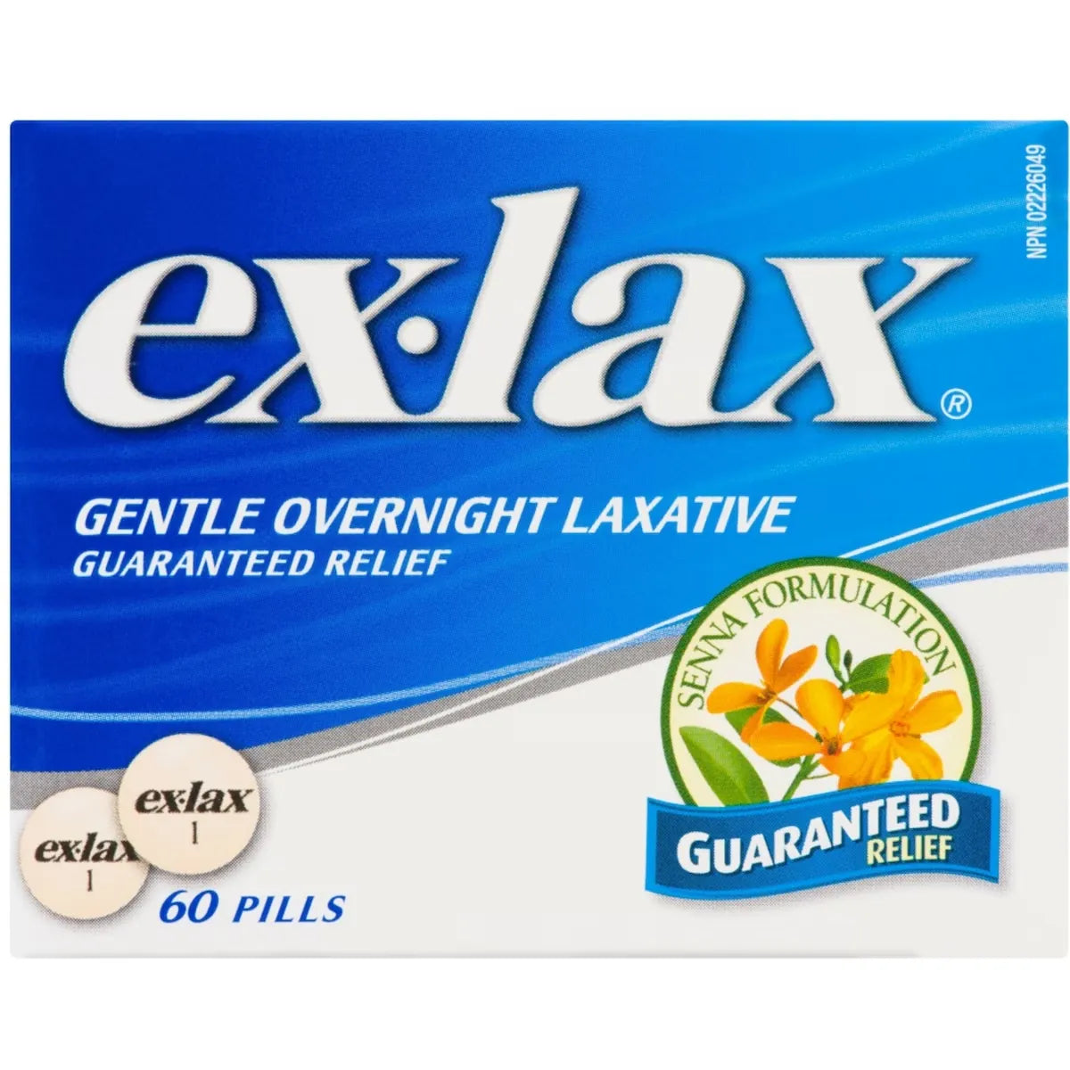 Ex-Lax Gentle Overnight Laxative front package