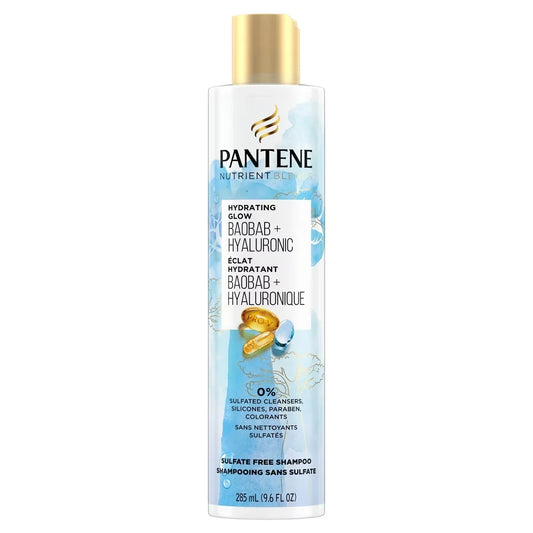 Pantene Hydrating Glow with Baobab Essence Shampoo, Sulfate- and Silicone-free, 285 mL product package
