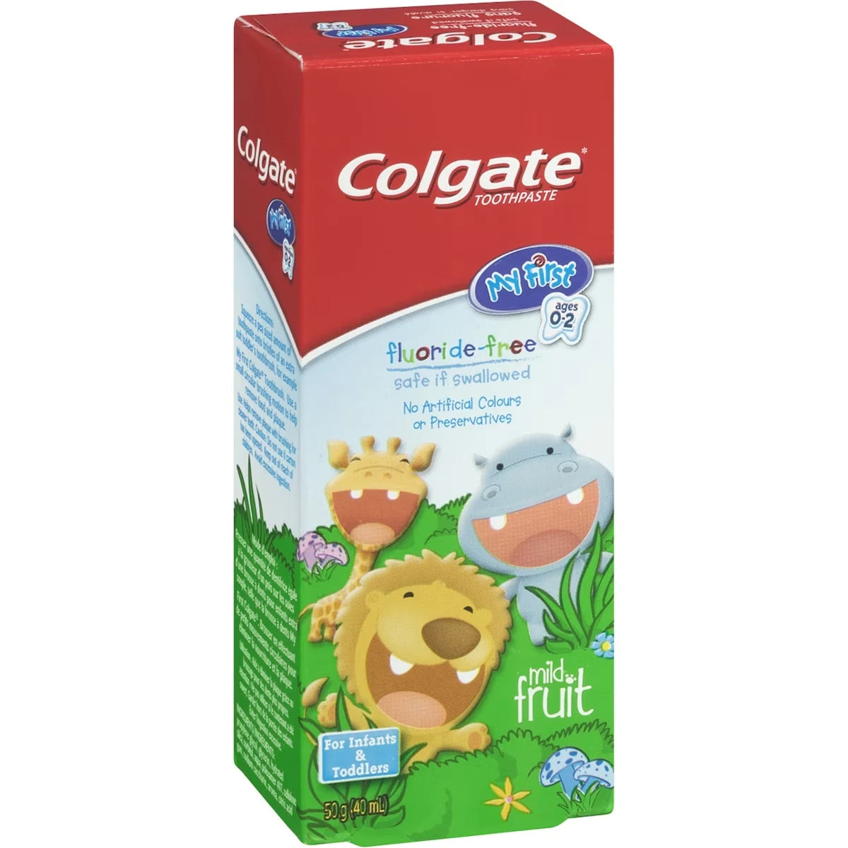 Colgate My First Infant & Toddler Fluoride-Free Toothpaste, Mild Fruit, 40 mL product detail