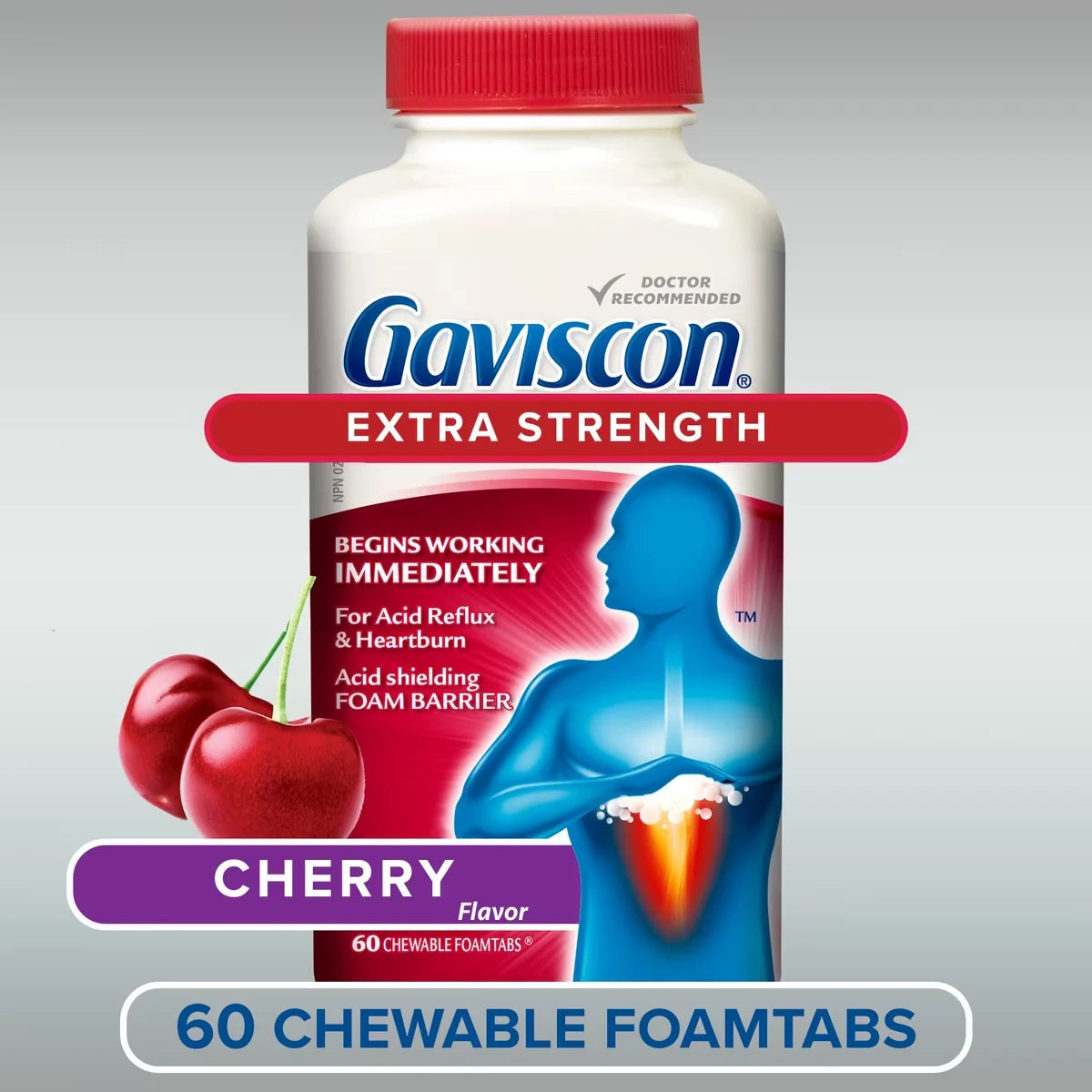 Gaviscon Extra Strength Chewable Foamtabs Cherry product detail