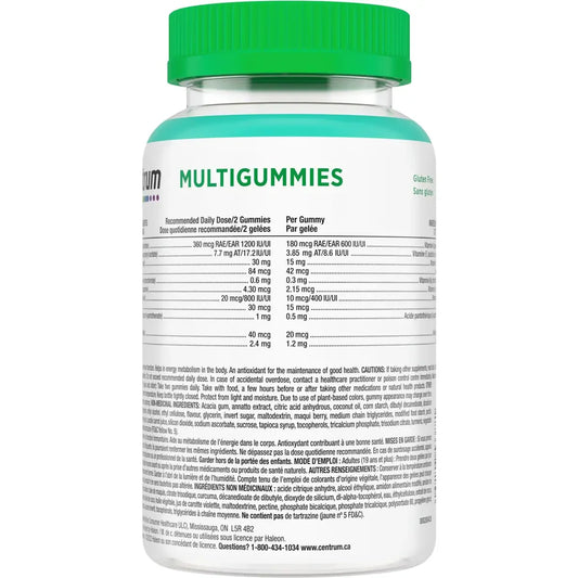 Centrum Adult MultiGummies Tropical Fruit Multivitamin and Multimineral Supplement product detail