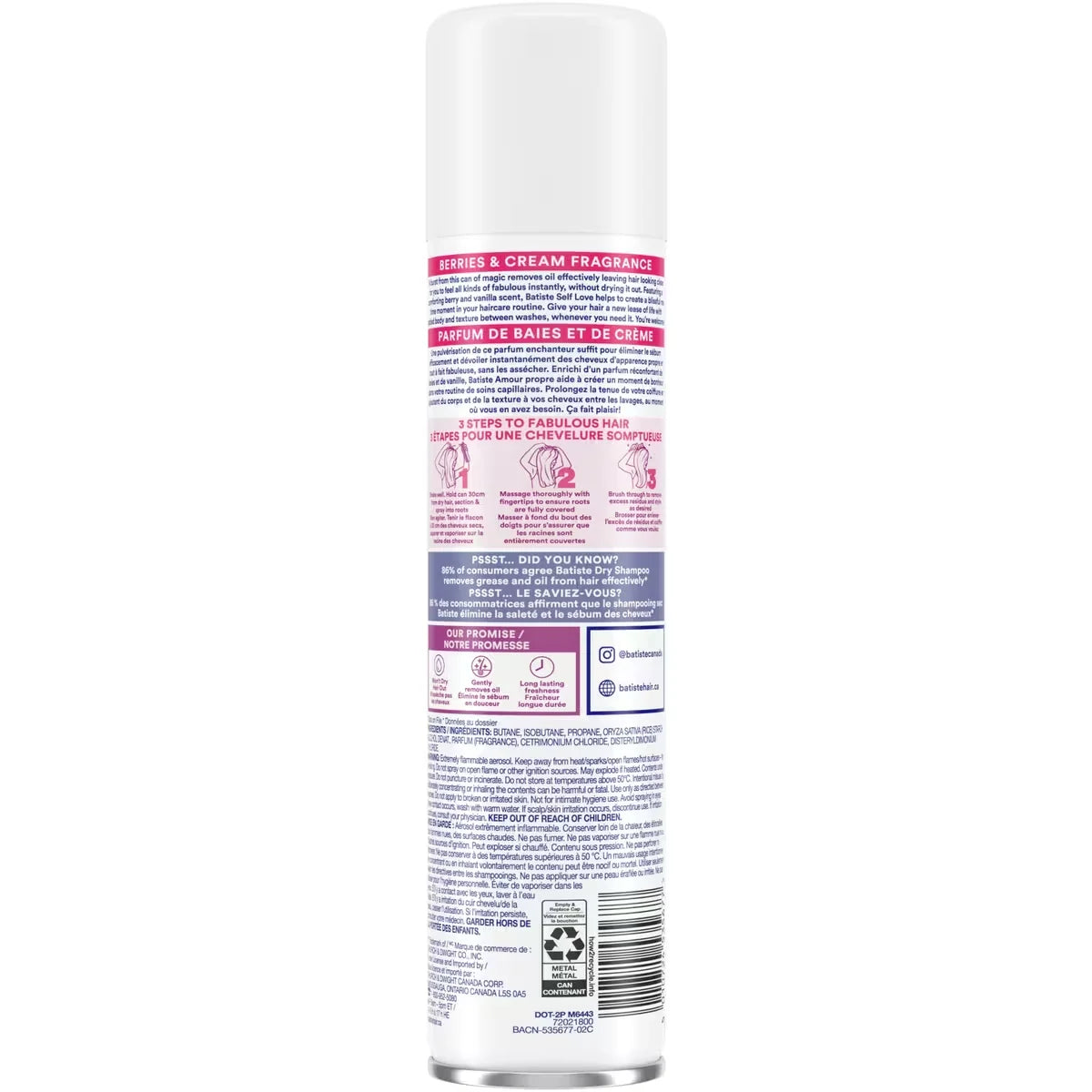 Batiste Dry Shampoo, Self Love product detail