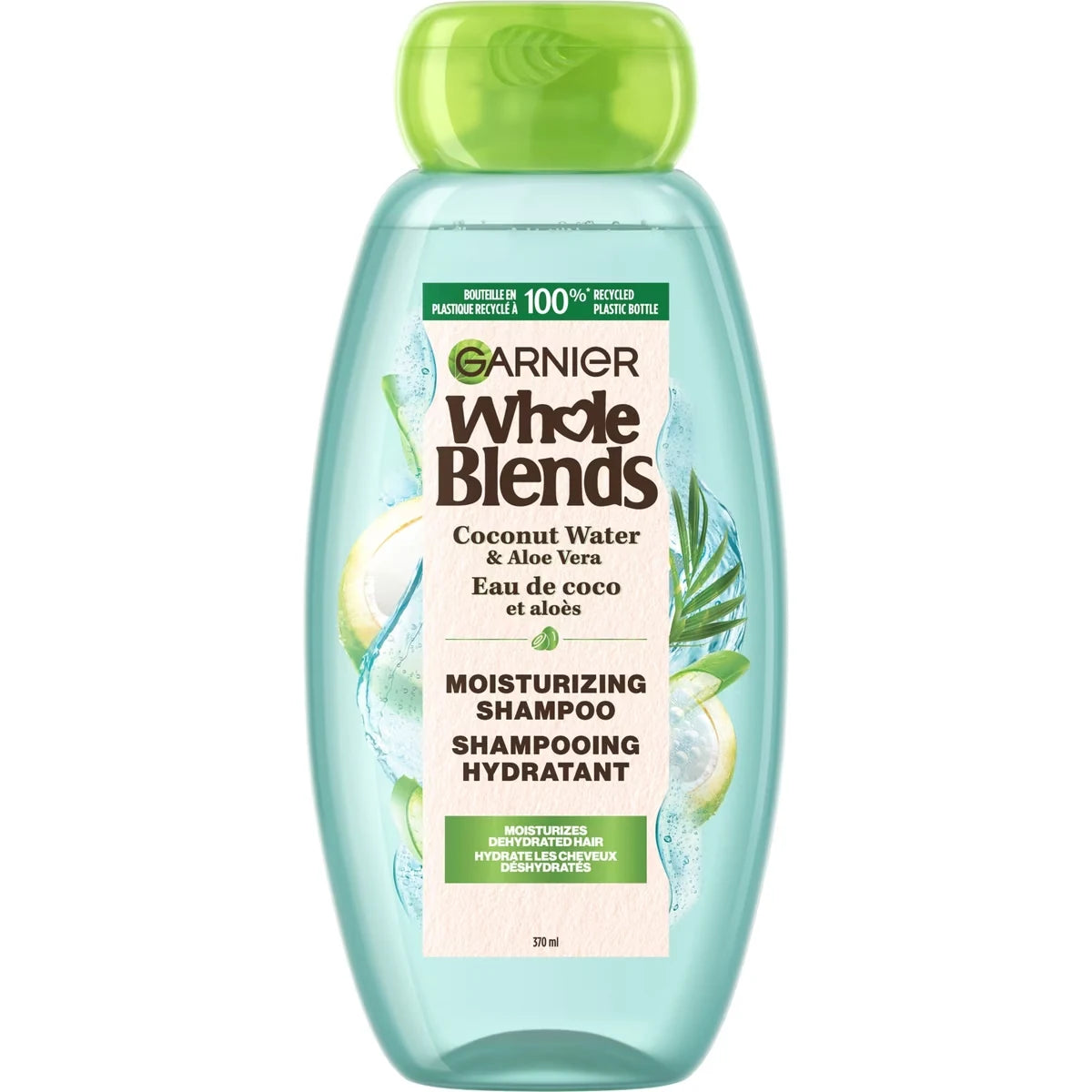 Garnier Whole Blends Coconut Water & Aloe Vera Shampoo front package