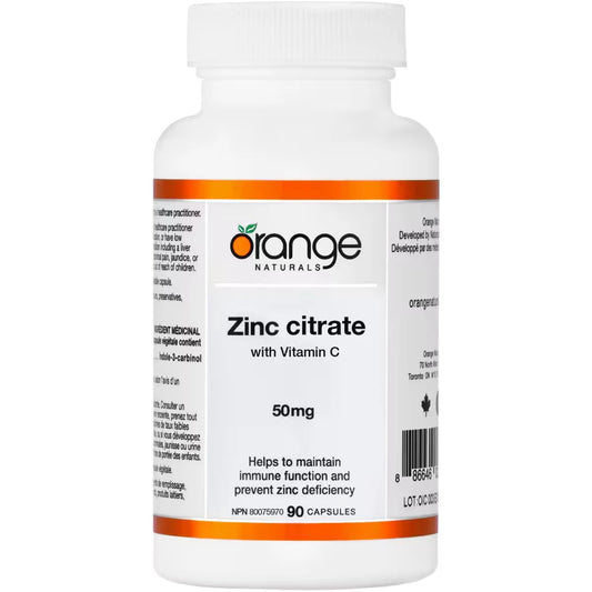 Orange Naturals Zince Citrate W Vit. C front package