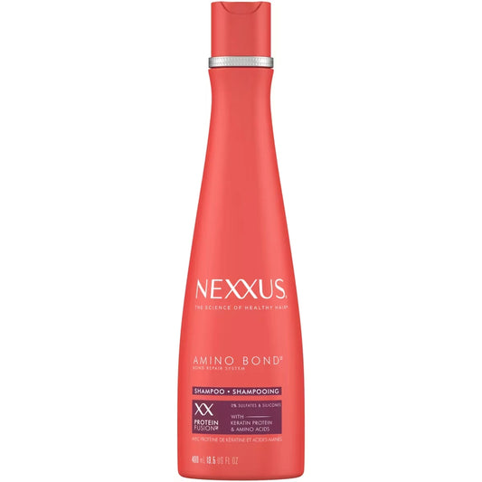 Nexxus Amino Bond Shampoo for Damaged Hair Bond Repair System Sulfate-Free with Keratin Protein & Amino Acids front package