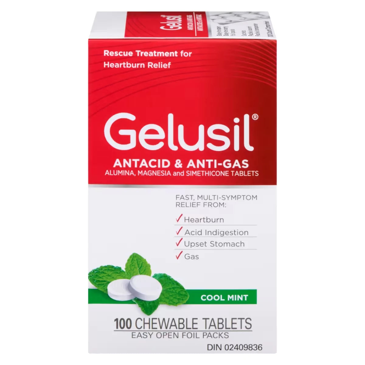 Gelusil Antacid Chewable Tablets, 100 Count product detail