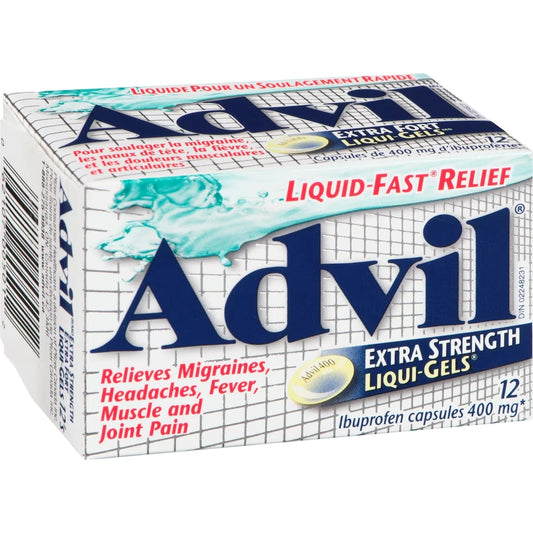 Advil Extra Strength Ibuprofen Capsules 400 mg Travel Pack 10 Liqui-Gels product image