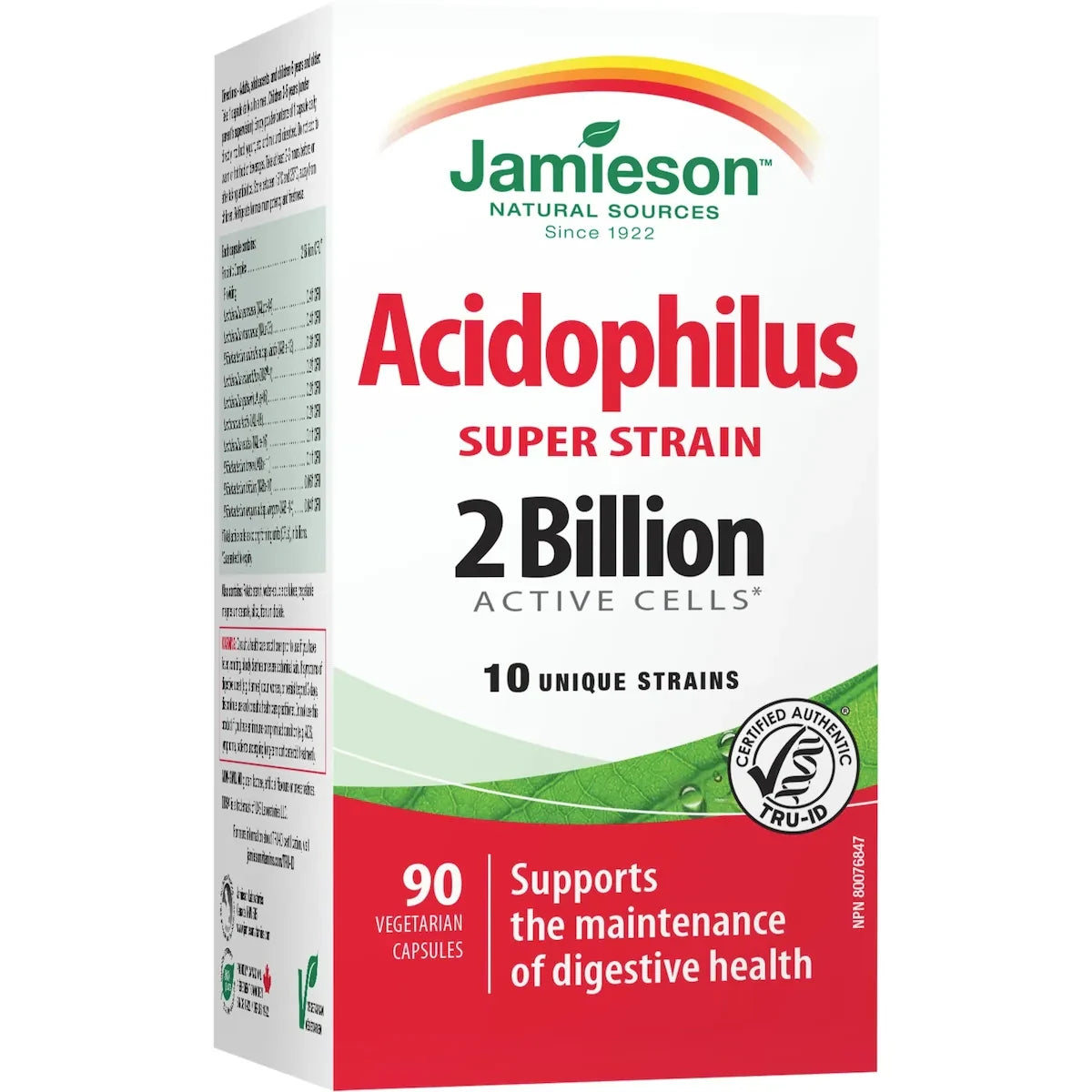 Jamieson Super Strain Acidophilus - 2 Billion Active Cells front package