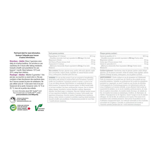 Jamieson Melatonin Magnesium Gummies Mixed Berry Flavour, 60 Count product detail