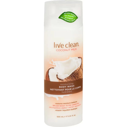 Live Clean Coconut Milk Moisturizing Body Wash product detail