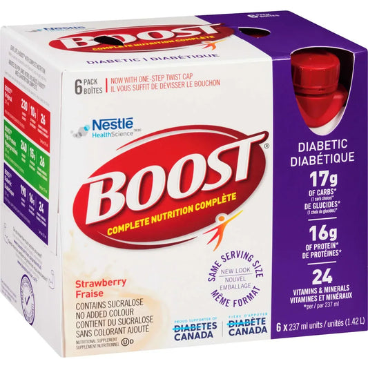 Boost Diabetic Strawberry Nutritional Supplement Drink, 6 × 237 ml product detail