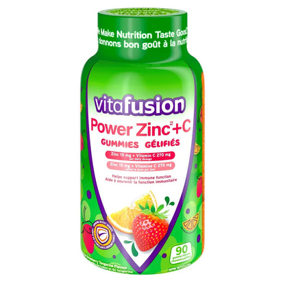 Vitafusion Power Zinc + C Gummy Vitamins front package