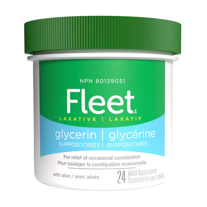 Fleet Adult Glycerine Suppositories front package