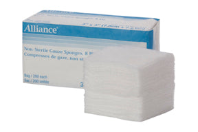 Medline Gauze Sponge 10cm X 10cm 12-Ply Non-Sterile 052123 — Pack of 200 — product image