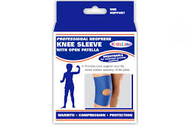 Airway Kidsline Knee Sleeve With Open Patella Black Large - Each