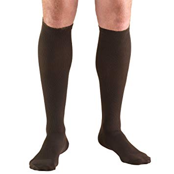 Airway Truform Men'S 15-20 mmHg Casual Knee-High L (15 1/2-18") Black Latex-Free 1933BL-L — Pair — product image