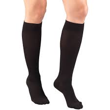 Airway Ladies Compression Socks 15-20 mmHg Knee High Diamond, Small - Pair