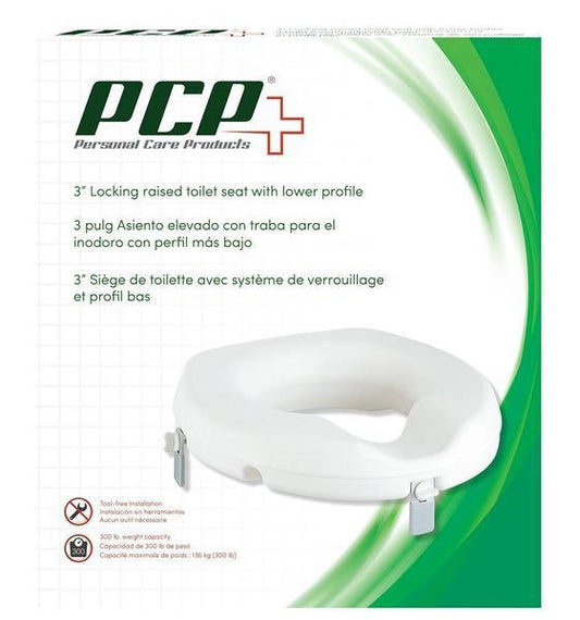 Airway Universal Raised Toilet Seat 3" Round And Elongated Bowl 7019 — Each — product image
