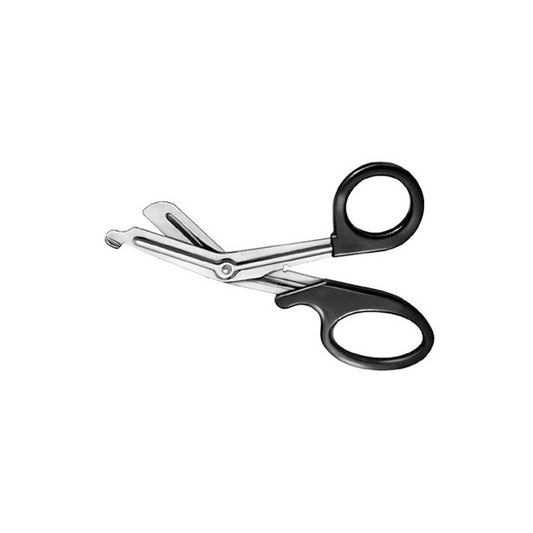 Almedic Scissors Universal 7" Black Handle 1-Serrated Blade Sterile - Each