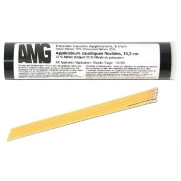 Amg Tube/100 Flexible Caustic Applicators, 6 Inch (15.2 cm), 75% Silver Nitrate/Potassium Nitrate 25% 118-395 —  — product image