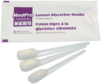 Amg (3/Pk) Lemon Glycerine Swabs 118-436 — Box of 25 — product image