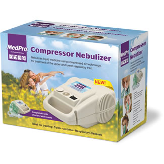 Amg Medpro Compressor Nebulizer,Complete Kit With Child And Adult Masks. - Each