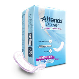 Attends 43554 - Attends Discreet Maximum Long L-14.5" W-5" - 10 Bags Of 20