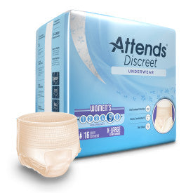 Attends 43548 - Attends Discreet Underwear, Female, Xl - 4 Bags Of 16 ADUF40 —  — product image
