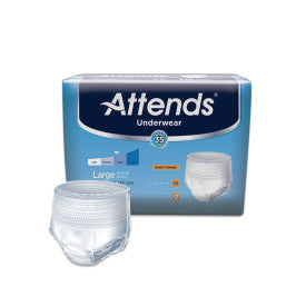 Attends 34151 - Attends Underwear, Large - Waist Size 44" - 58" - 4 Bags Of 25