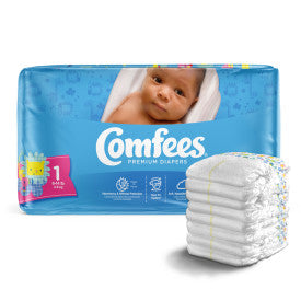 Attends 41537 - Comfees Baby Diapers - Size 1 - 4 Bags Of 50 CMF-1 —  — product image