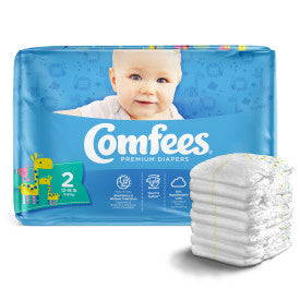 Attends 41538 - Comfees Baby Diapers - Size 2 - 4 Bags Of 42 CMF-2 —  — product image