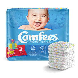Attends 41539 - Comfees Baby Diapers - Size 3 - 4 Bags Of 36 CMF-3 —  — product image