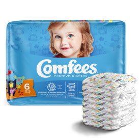Attends 41542 - Comfees Baby Diapers - Size 6 - 4 Bags Of 23 CMF-6 —  — product image