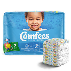 Attends 41543 - Comfees Baby Diapers - Size 7 - 4 Bags Of 20 CMF-7 —  — product image