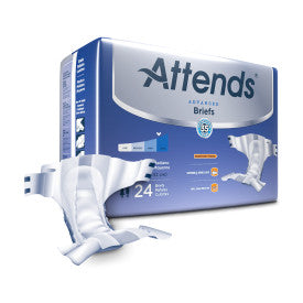 Attends 37734 - Attends Advanced Briefs, Medium - Waist Size 32" - 44" - 4 Bags Of 24 DDC20 —  — product image
