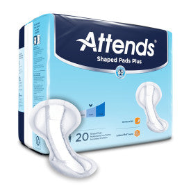 Attends 48247 - Attends Shaped Pads Plus 24.5" - 4 Bags Of 20