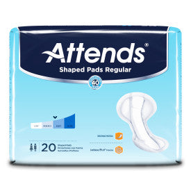 Attends 48248 - Attends Shaped Pads Regular 24.5" - 4 Bags Of 20