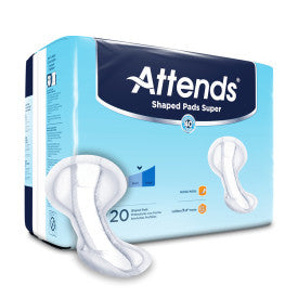 Attends 48249 - Attends Shaped Pads Super 24.5" - 4 Bags Of 20