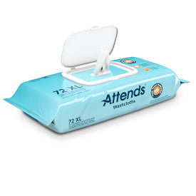 Attends 31388 - Attends Washcloths Scented, 8.7" x 12.6" - 12 Packs Of 72