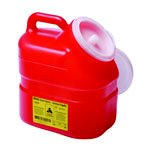 Becton Dickinson Collector Sharps Chemo 10.3ltr Pa Red Natural Plug Top Offset - Each