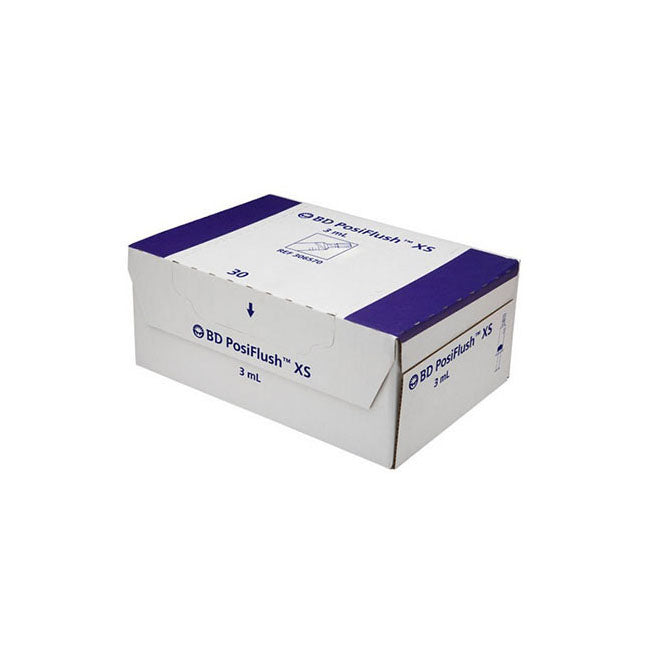 Becton Dickinson Posiflush Xs Syringe Filled Flush Iv Syringe 10 mL 306572 — Box of 30 — product image