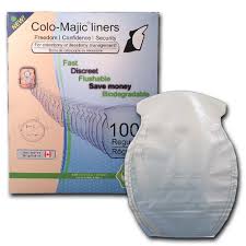 Colo Majic Colo-Majic Biodegradable Flushable Liners Regular 45-57 mm (1 3/4"-2 1/4) - Box of 100