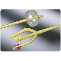 Bard Bardia 3-Way Foley Catheter 18 Fr 30cc Silicone Elastomer Coated 123418CE — Box of 10 — product image