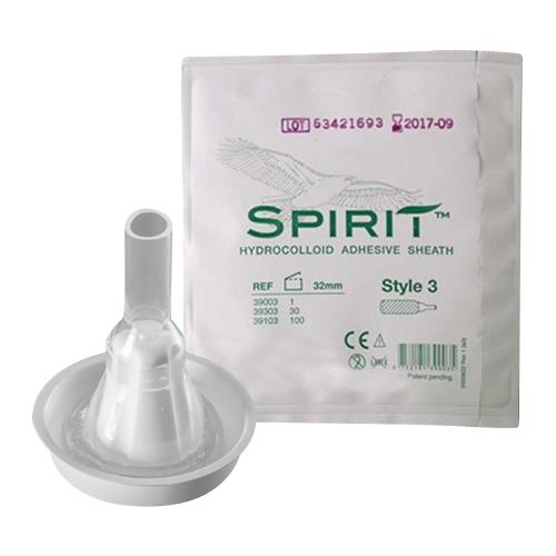 Bard Spirit Catheter External Male Sheath Style 3 X-Large 41mm 39305 — Box of 30 — product image