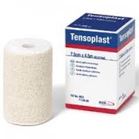 Bsn Tensoplast Athletic Elastic Adhesive Tape 7.5 cm x 4.5m (Stretched) Tan Latex - Case of 16