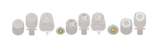 Coloplast SenSura Mio 2-Piece Click Pouch, Drainable, Maxi, Transparent, No Filter, Flange Size 60 mm - Box of 10