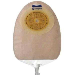 Coloplast Sensura 1-Piece Urostomy Transparent Pouch, Cut-To-Fit Up To 3in (76mm) 11804 — Box of 10 — product image