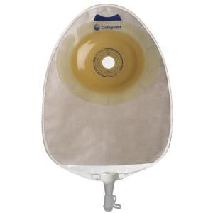 Coloplast Sensura 1-Piece Transparent Convex Light Urostomy Pouch, Cut-To-Fit Up To 1 1/4in (33mm) 11814 — Box of 10 — product image