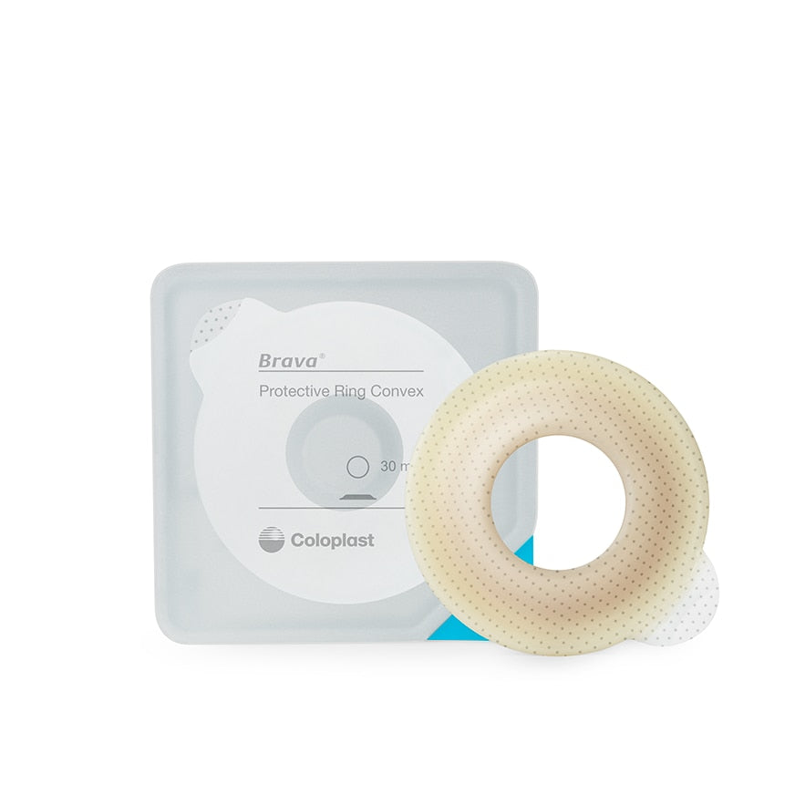 Coloplast Brava Protective Ring Convex 30/70mm 6.6mm For Flush & Retracted Stomas 12092 — Box of 10 — product image