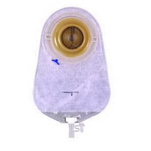 Coloplast Assura 1-Piece Extra-Extended Wear Convex Transparent Urostomy Pouch, Cut-To-Fit Up To 1 3/4in 12433 — Box of 10 — product image